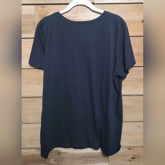 Torrid Black is My Happy Color Slim Fit  Graphic Tee Women's 2 (2X) - Picture 4 of 9